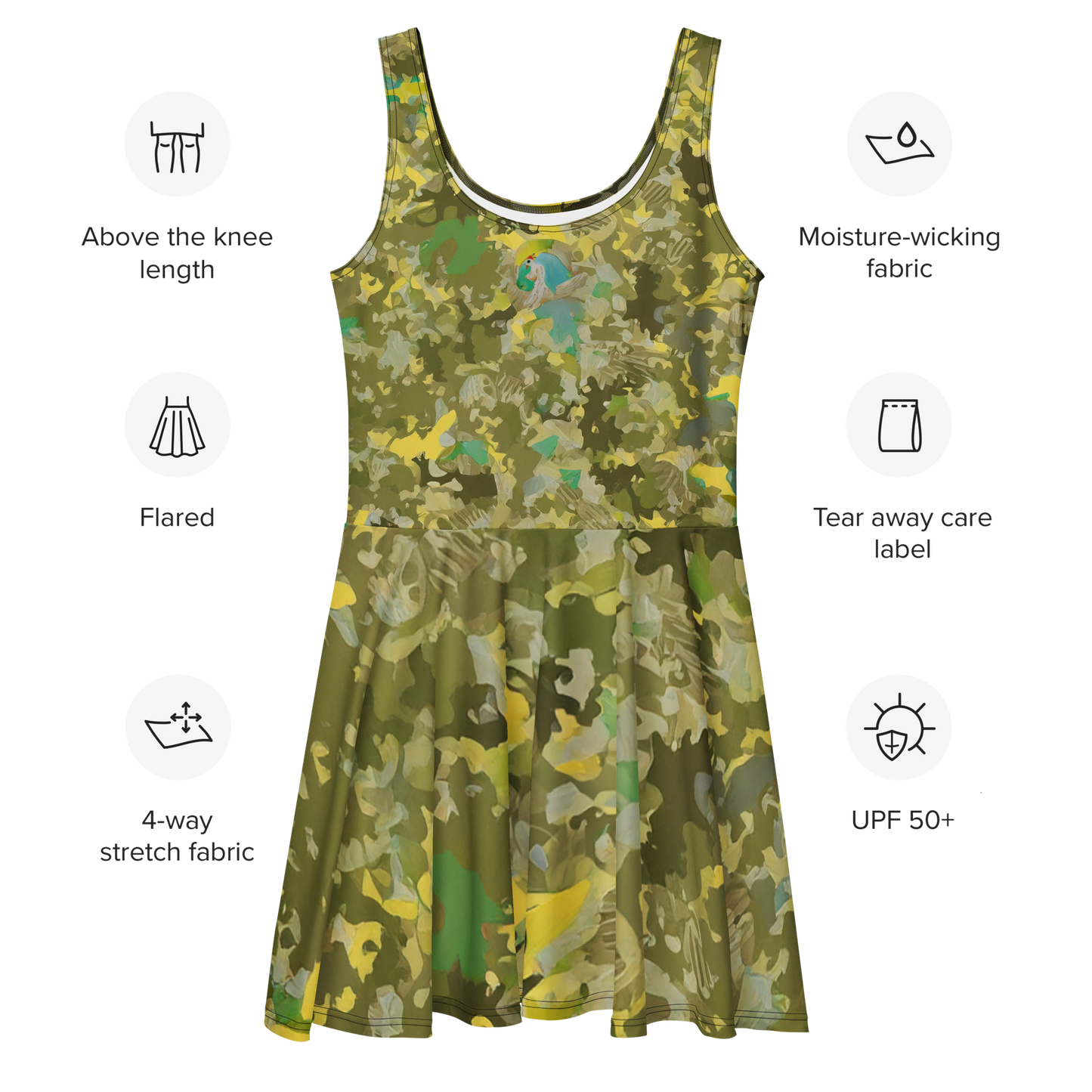 CamoChic - Skater Dress