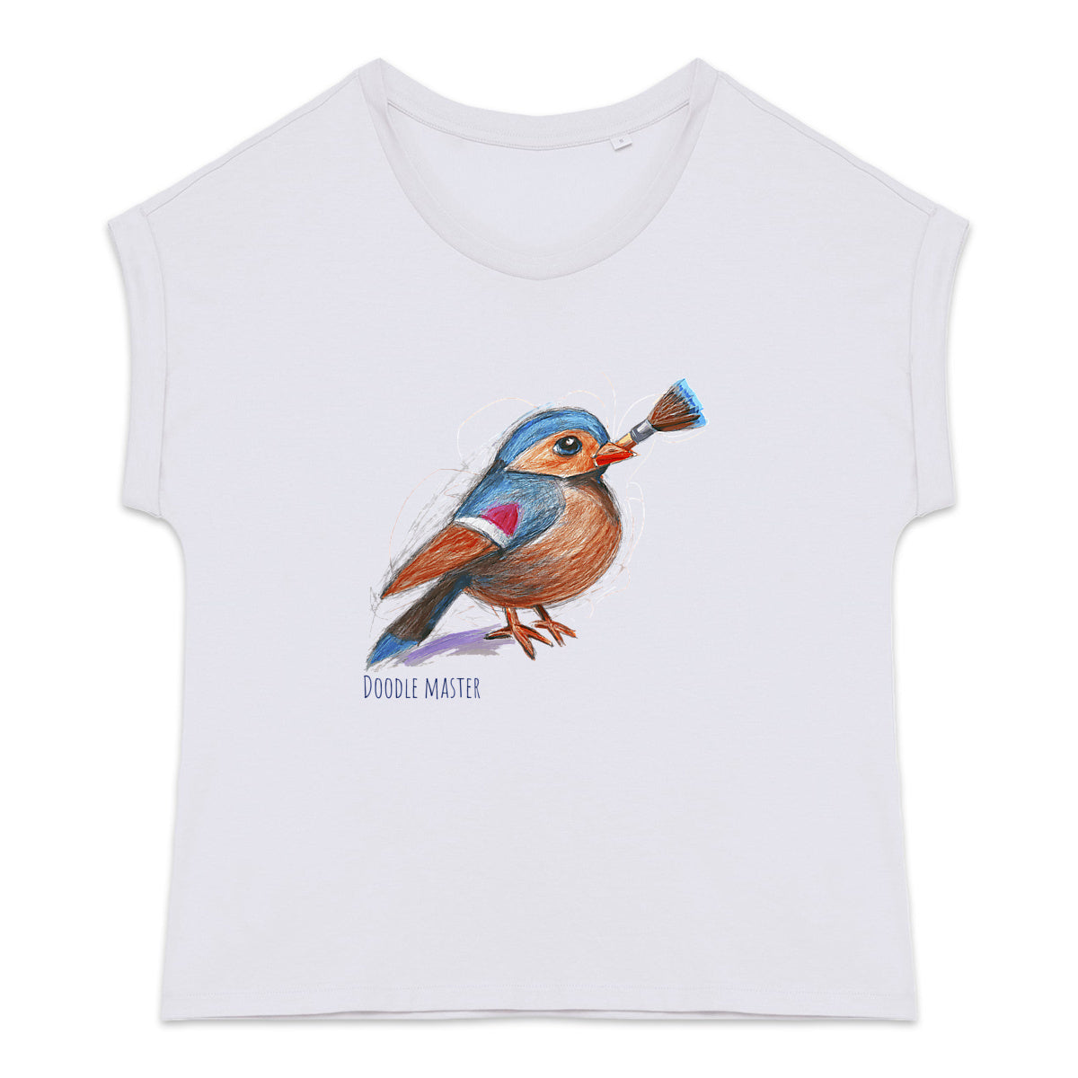 Doodle Master - T-shirt with cuffed sleeves