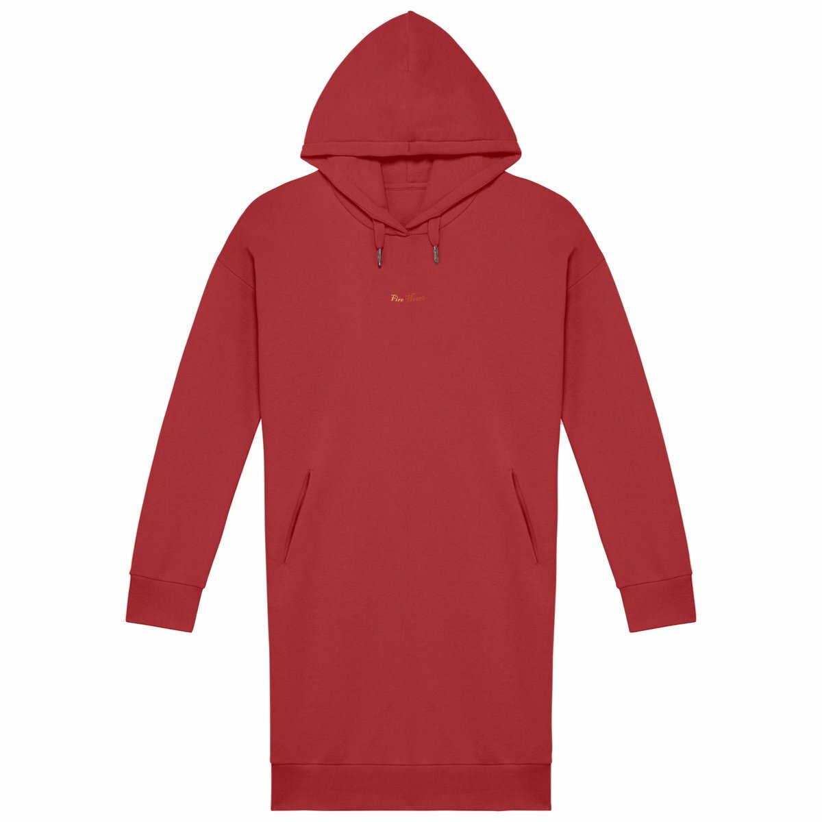 Fire heart - Hoodie dress