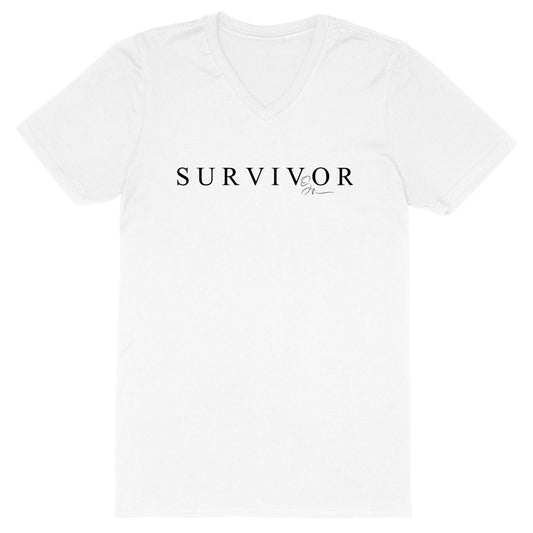 Survivor - Mens Vneck T-shirt